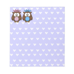 tweeluinprinses en prins notitieblok