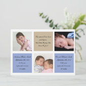 Tweelvoudige geboorteaankondiging - Jongens Aankondiging (Staand voorkant)