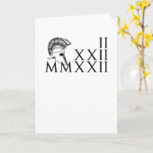 Tweemaal 2-22-22 met Romeinse cijfers Kaart (Gele Bloem)