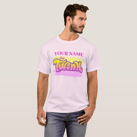 Tweemaal aangepaste naam T-Shirt (Voorkant volledig)
