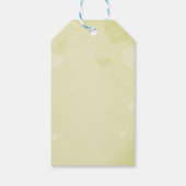 Tweemaal Baby shower Twee erwten in een etiket van Cadeaulabel (Achterkant)