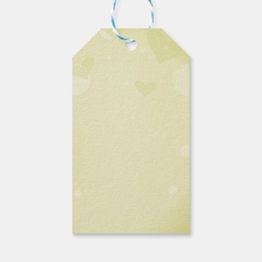 Tweemaal Baby shower Twee erwten in een etiket van Cadeaulabel (Achterkant)