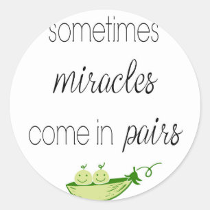 Tweemaal bij jongens ronde sticker