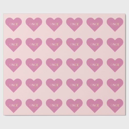 Tweemaal Cute Teen Aesthetische Kpop Eenmaal verpa Cadeaupapier (Vlak)