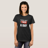 Tweemaal daags algemeen tandarts t-shirt (Voorkant volledig)