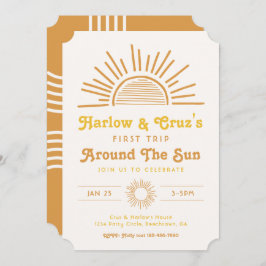 Tweemaal daagse uitnodigingen | Boho Twin Invitati