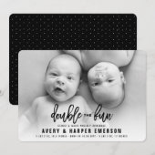 Tweemaal de aankondiging van de geboorte van het v (Voorkant / Achterkant)