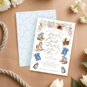 Tweemaal de Boots Twin Boys Western Baby shower Kaart
