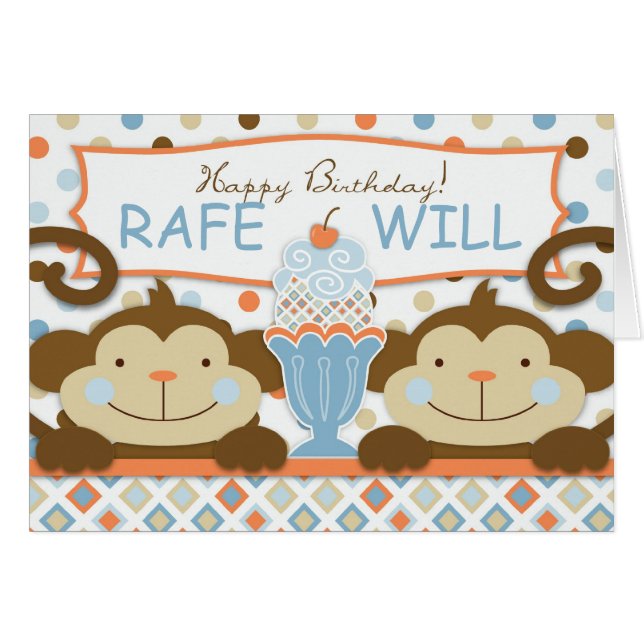 Tweemaal de Fun BOYS-kaart (Voorkant Horizontaal)