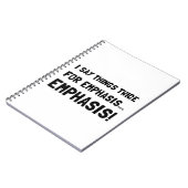 Tweemaal de nadruk notitieboek (Linkerzijde)