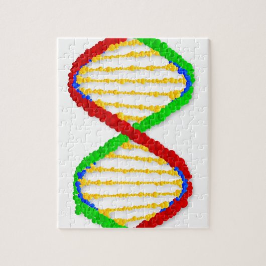 Tweemaal DNA-strengen Legpuzzel (Verticaal)