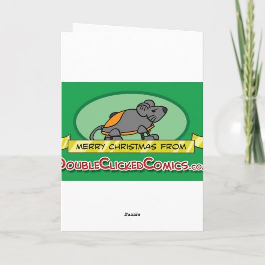 Tweemaal geklikte Kerstkaart! Feestdagen Kaart (Achterkant)