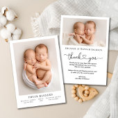 Tweemaal gezegende Foto Geboorte Vlakke Aankondigi Aankondiging