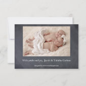 Tweemaal gezegende tweelingjongens - 3x5 geboortea aankondiging (Achterkant)