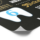 Tweemaal het poster van het eerste verjaardagskaar (Hoek)