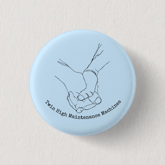 Tweemaal hoge onderhoudsmachines ronde button 3,2 cm (Voorkant)