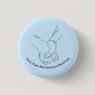 Tweemaal hoge onderhoudsmachines ronde button 3,2 cm