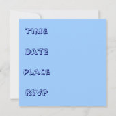 Tweemaal in Boys Birthday Uitnodiging (Achterkant)