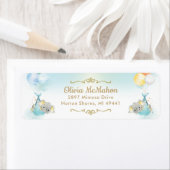 Tweemaal in dozen ellephant Baby shower Return Add Etiket (Insitu)