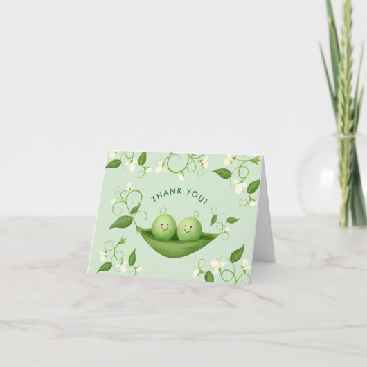 Tweemaal in twee doorgangen in een podsekseneutraa bedankkaart (Voorkant)