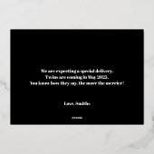 Tweemaal kerstfeestelijke briefkaart Gold (Achterkant)