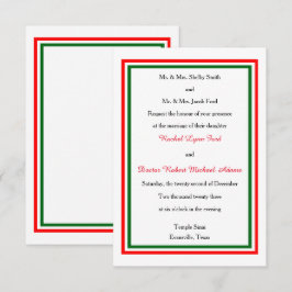 Tweemaal kersttrim - 3x5 Weddenschap Kaart
