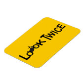 Tweemaal kijken voor motorfietsen magneet (Linkerzijde)