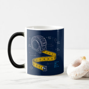 Tweemaal Meten Timmerman Gepersonaliseerde Koffiem Magische Mok