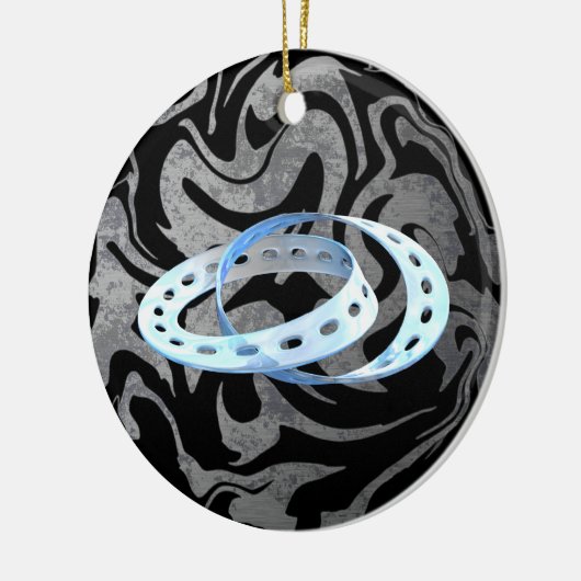 Tweemaal Mobiele Strips Keramisch Ornament (Links)