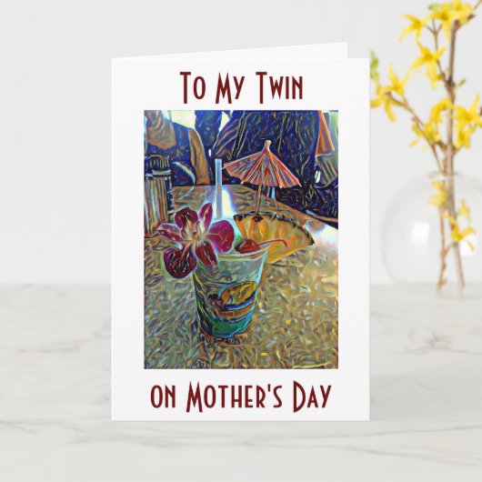 TWEEMAAL OP JE DAG "HET IS MOEDERDAG" KAART (Gele Bloem)