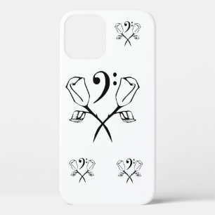 Tweemaal Roos boven Bass Clef Case-Mate iPhone Case