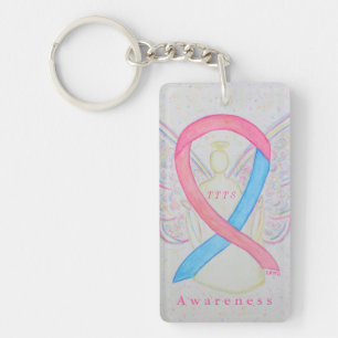 Tweemaal tot tweemaal Transfusie Syndroom Ribbon S Sleutelhanger