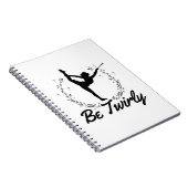 tweemaal zijn | Baton Twirling Dansend Dance Gift  Notitieboek (Rechterzijde)