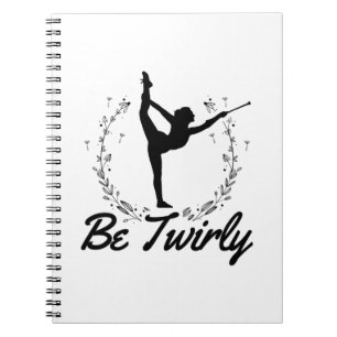 tweemaal zijn   Baton Twirling Dansend Dance Gift  Notitieboek