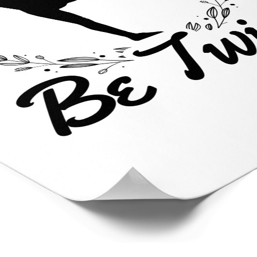 tweemaal zijn | Baton Twirling Dansend Dance Gift  Poster (Hoek)