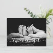 Tweemaal zonder bedekking Twice Blessed Photo Coll Aankondiging (Staand voorkant)