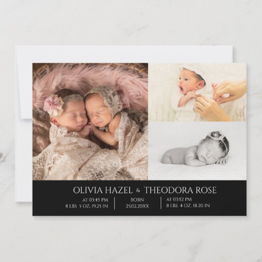 Tweemaal zonder bedekking Twice Blessed Photo Coll Aankondiging (Achterkant)