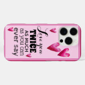 Tweemaal zoveel gevoel - Hartjes Case-Mate iPhone Case (Achterkant (horizontaal))