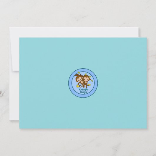 TWEEMAANDEN Babyschoenen BLAUW MM2 Kaart (Achterkant)