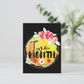 Tweemaands oud Briefkaart van het Etiket van Baby (Staand voorkant)