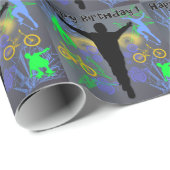 Tween Boy's Birthday Party Wrapping Paper Cadeaupapier (Rol Hoek)