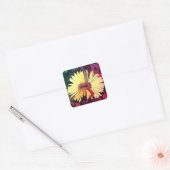 Tween Gerbera Daisy geel stickers (Envelop)