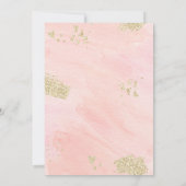 Tween Girl Pink Pamper Party Verjaardag Kaart (Achterkant)