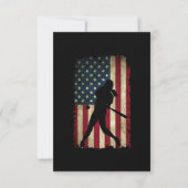 Tween Girls Softball Stuff USA Flag Bedankkaart (Voorkant)