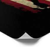 Tween Girls Softball Stuff USA Flag Poster (Hoek)