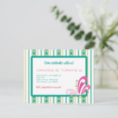 Tween meisje verjaardag uitnodiging briefkaart (Staand voorkant)