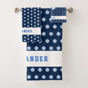 Tween Soccer Sports Name Gepersonaliseerd Athlete Bad Handdoek