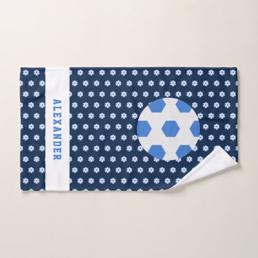 Tween Soccer Sports Name Gepersonaliseerd Athlete Bad Handdoek (Handdoek)