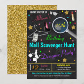 Tween Teen Birthday Party Invitation Kaart (Voorkant / Achterkant)