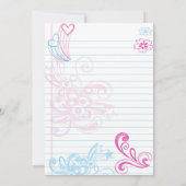 Tween Teenager Birthday Party Kaart (Achterkant)